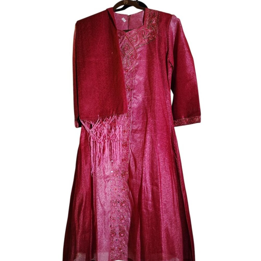 Indian Salwar Kameez, Size 14, Fuschia